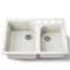 Executive Chef 33" Undermount Double-bowl Kitchen Sink (Biscuit), K-5931-4U-96