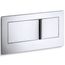 Veil Flush Actuator Plate For 2"x6" In-wall Tank And Carrier System (Polished Chrome), K-6298-CP