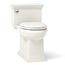 Memoirs Stately One-piece Compact Elongated Toilet w/ Skirted Trapway, 1.28 GPF (Biscuit), K-6428-96