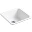 Iron/Tones 21" Top-/undermount Single-bowl Bar Sink (White), K-6587-0