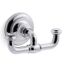 Artifacts Double Robe Hook (Polished Chrome), K-72572-CP