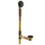 Clearflo Brass Toe Tap Bath Drain (Matte Black), K-7259-BL