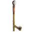 Clearflo Brass Toe Tap Bath Drain (Vibrant Brushed Nickel), K-7259-BN