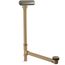 Clearflo Slotted Overflow Brass Bath Drain (Vibrant Brushed Nickel), K-7271-BN