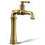 Artifacts Gentleman's Single-handle Bathroom Sink Faucet, 1.2 GPM (Vibrant Brushed Moderne Brass), K-72763-9M-2MB