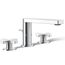 Composed Widespread Bathroom Sink Faucet w/ Cross Handles, 1.2 GPM (Polished Chrome), K-73060-3-CP