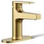 Taut Single-handle Bathroom Sink Faucet, 1.2 GPM (Vibrant Brushed Moderne Brass), K-74021-4-2MB