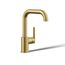 Purist Single-handle Bar Sink Faucet (Vibrant Brushed Moderne Brass), K-7509-2MB