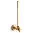 1/2" Npt Angle Supply w/ Stop w/ Cross Handle And Annealed Vertical Tube (Vibrant Brushed Moderne Brass), K-7638-2MB