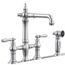 Artifacts 3-Hole Bridge Bar Sink Faucet w/ Side Sprayer (Polished Chrome), K-76520-4-CP