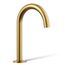 Bathroom Sink Faucet Spout Only w/ Tube Design, 1.2 GPM (Vibrant Brushed Moderne Brass), K-77967-2MB