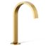 Bathroom Sink Faucet Spout Only w/ Ribbon Design, 1.2 GPM (Vibrant Brushed Moderne Brass), K-77968-2MB