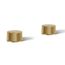 Oyl Bathroom Sink Faucet Handles (Vibrant Brushed Moderne Brass), K-77974-8-2MB