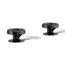 Industrial Bathroom Sink Faucet Handles (Matte Black), K-77974-9-BL
