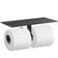 Covered Double Toilet Paper Holder (Matte Black), K-78384-BL
