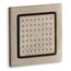 WaterTile Square 54-nozzle 1-Function Body Spray, 2.5 GPM (Vibrant Brushed Bronze), K-8002-BV
