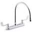 Triton Bowe 1.5 GPM Kitchen Faucet w/ 9-5/16" Gooseneck Spout, Aerated Flow And Wristblade Handles (Polished Chrome), K-810T70-5AHA-CP
