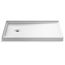 Rely 48" X 32" Alcove Shower Base, Left Drain (White)