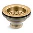 Duostrainer Sink Drain And Strainer Basket, Less Tailpiece (Vibrant Brushed Moderne Brass)