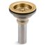 Duostrainer Sink Drain And Strainer w/ Tailpiece (Vibrant Brushed Moderne Brass), K-8801-2MB