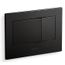 Bevel Flush Actuator Plate For 2"x4" In-wall Tank And Carrier System (Black), K-8857-7