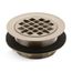Round Shower Drain For Use w/ Plastic Pipe, Gasket Included (Vibrant Brushed Bronze)