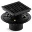 Clearflo Square Design Tile-in Shower Drain (Matte Black), K-9136-BL