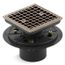 Clearflo Square Design Tile-in Shower Drain (Vibrant Brushed Bronze), K-9136-BV