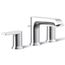 Hint Widespread Bathroom Sink Faucet, 1.2 GPM (Polished Chrome), K-97093-4-CP