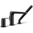 Avid Deck Mounted Bath Faucet w/ Handshower (Matte Black), K-97360-4-BL