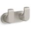 Avid Double Robe Hook (Vibrant Brushed Nickel), K-97500-BN