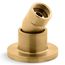 Stillness Deck Mounted Handshower Holder w/ Hoses (Vibrant Brushed Moderne Brass)