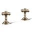 Artifacts Cross Bathroom Sink Faucet Handles (Vibrant Brushed Bronze)