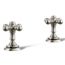Artifacts Cross Bathroom Sink Faucet Handles (Vibrant Polished Nickel)