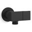 Exhale Wall Mount Handshower Holder w/ Supply Elbow And Check Valve (Matte Black)