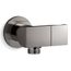 Exhale Wall Mount Handshower Holder w/ Supply Elbow And Check Valve (Vibrant Titanium), K-98354-TT