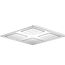 WaterTile Rain Overhead Shower Panel w/ Four 22-nozzle Sprayheads (Polished Chrome), K-98740-CP
