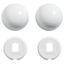 Bolt Caps Kit For Toilets (White), K-GP1013092-0