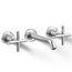 Purist Wall Mount Bathroom Faucet w/ Cross Handles, 1.2 GPM (Polished Chrome), K-T14413-3-CP