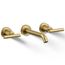 Purist Wall Mount Bathroom Faucet w/ Lever Handles, 1.2 GPM (Vibrant Brushed Moderne Brass), K-T14413-4-2MB