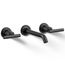 Purist Wall Mount Bathroom Faucet w/ Lever Handles, 1.2 GPM (Matte Black), K-T14413-4-BL