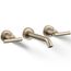 Purist Wall Mount Bathroom Faucet w/ Lever Handles, 1.2 GPM (Vibrant Brushed Bronze), K-T14413-4-BV