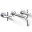 Purist Wall Mount Bathroom Faucet w/ Cross Handles, 1.2 GPM (Polished Chrome), K-T14414-3-CP