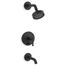 Purist Rite-temp Bath And Shower Trim Kit w/ Push-button Diverter And Lever Handle, 2.5 GPM (Matte Black), K-T14420-4-BL