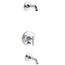 Purist Rite-temp Bath And Shower Trim Kit w/ Push-button Diverter And Lever Handle, w/ out Showerhead (Polished Chrome), K-T14420-4L-CP