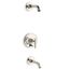 Purist Rite-temp Bath And Shower Trim Kit w/ Push-button Diverter And Lever Handle, w/ out Showerhead (Vibrant Polished Nickel)