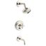 Purist Rite-temp Bath And Shower Trim Kit w/ Push-button Diverter And Cross Handle, 2.5 GPM (Vibrant Polished Nickel), K-T14421-3-SN