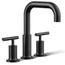Purist Deck Mounted Bath Faucet Trim w/ Lever Handles (Matte Black)