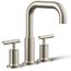 Purist Deck Mounted Bath Faucet Trim w/ Lever Handles (Vibrant Brushed Nickel), K-T14428-4-BN