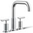 Purist Deck Mounted Bath Faucet Trim w/ Lever Handles (Polished Chrome)